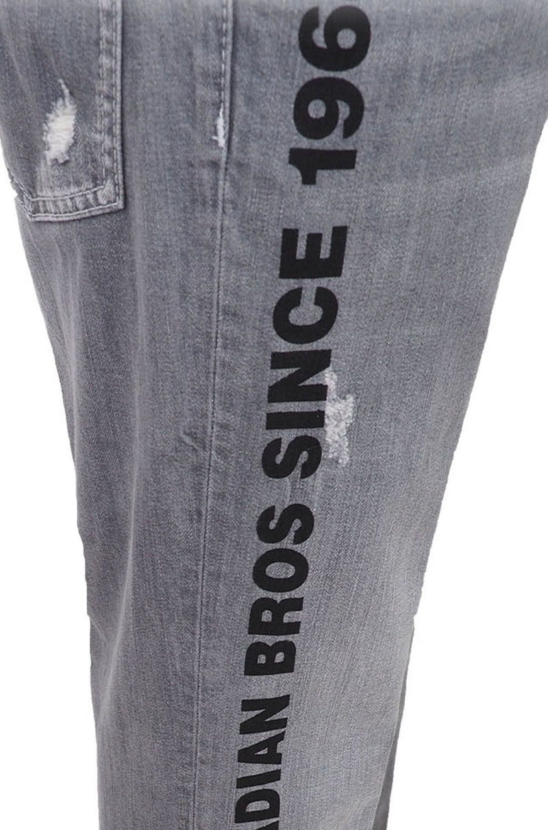 Dsquared² Gray Cotton Stretch Men Jeans