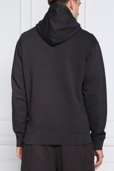 Hugo Boss Elegant Dark Blue Cotton Hooded Sweatshirt