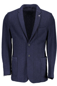 Gant Blue Wool Men Jacket