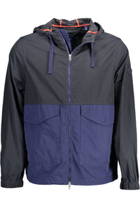 Gant Chic Blue Hooded Sports Jacket with Contrast Details