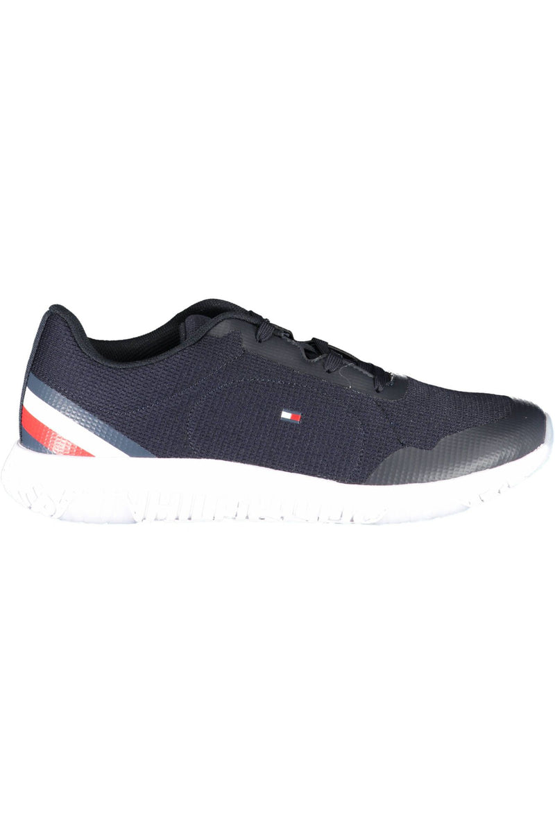 Tommy Hilfiger Sleek Blue Sneakers with Contrast Accents