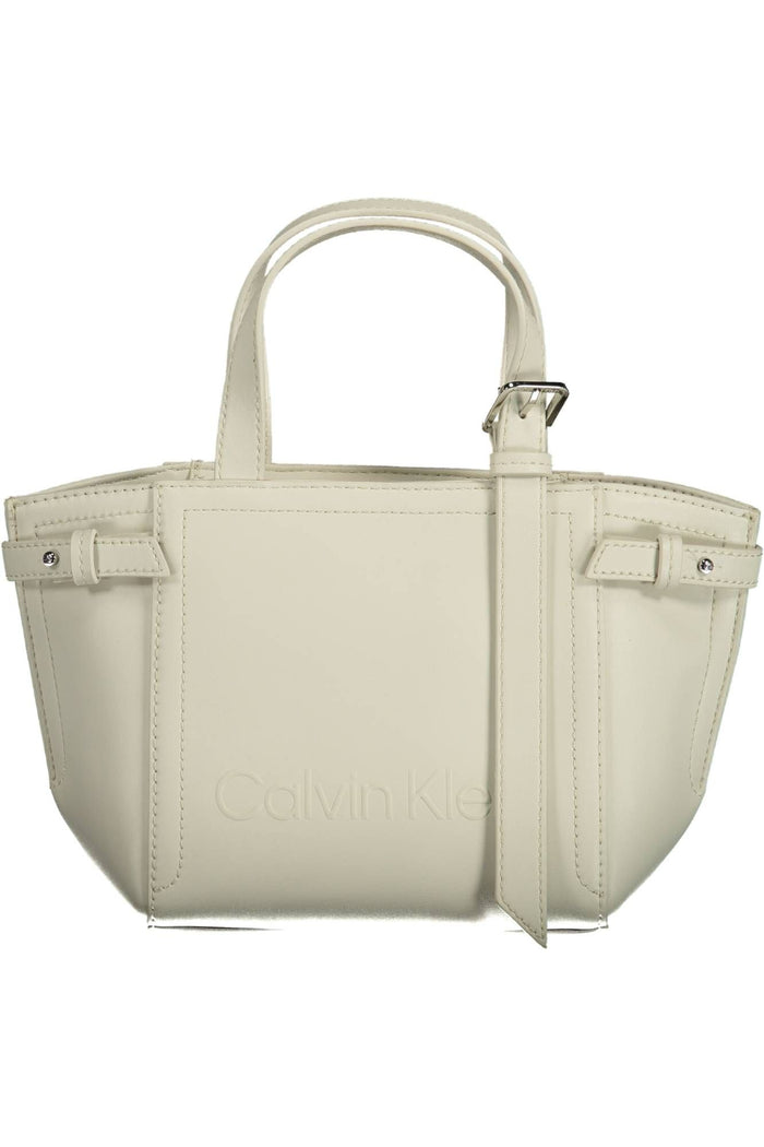 Calvin Klein White Polyester Women Handbag