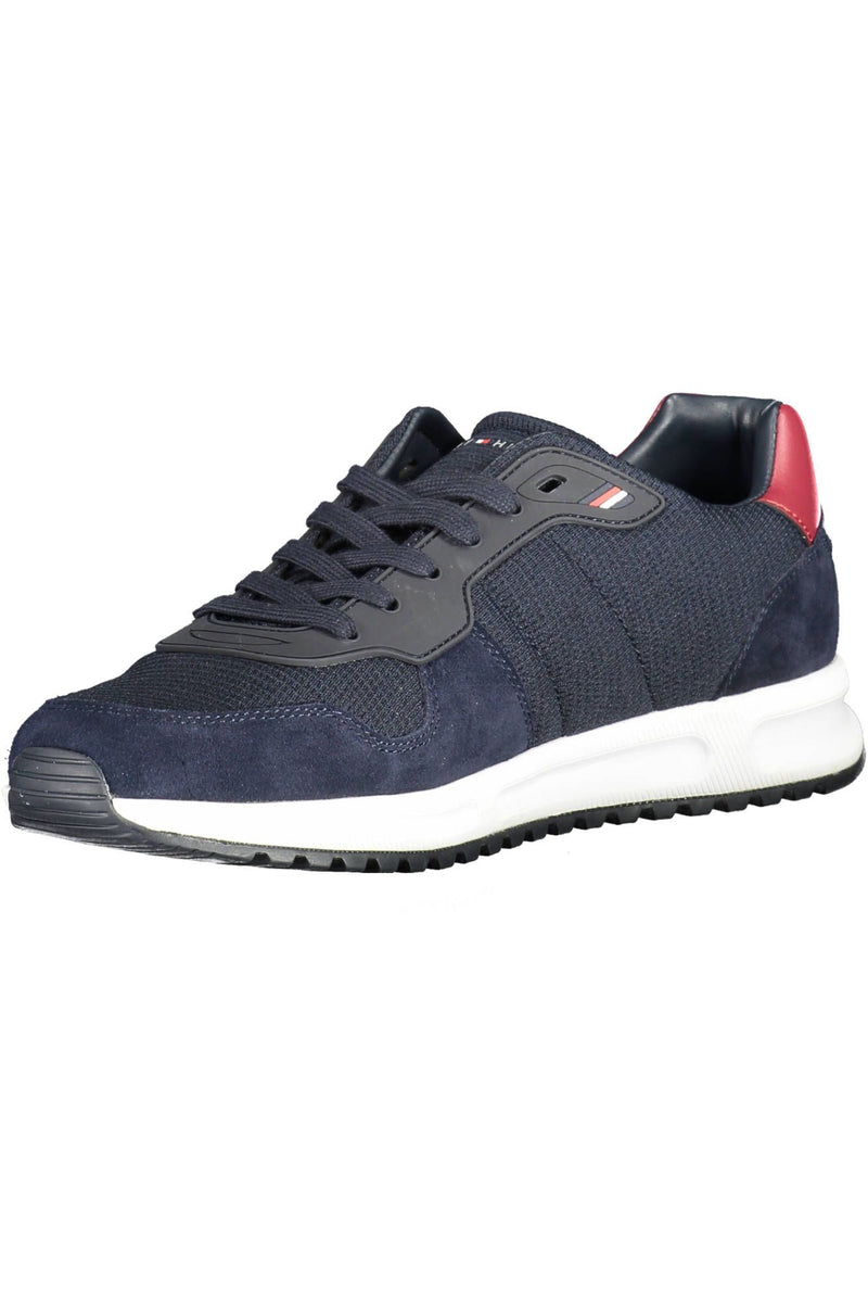 Tommy Hilfiger Eco-Conscious Blue Sneakers with Logo Accent