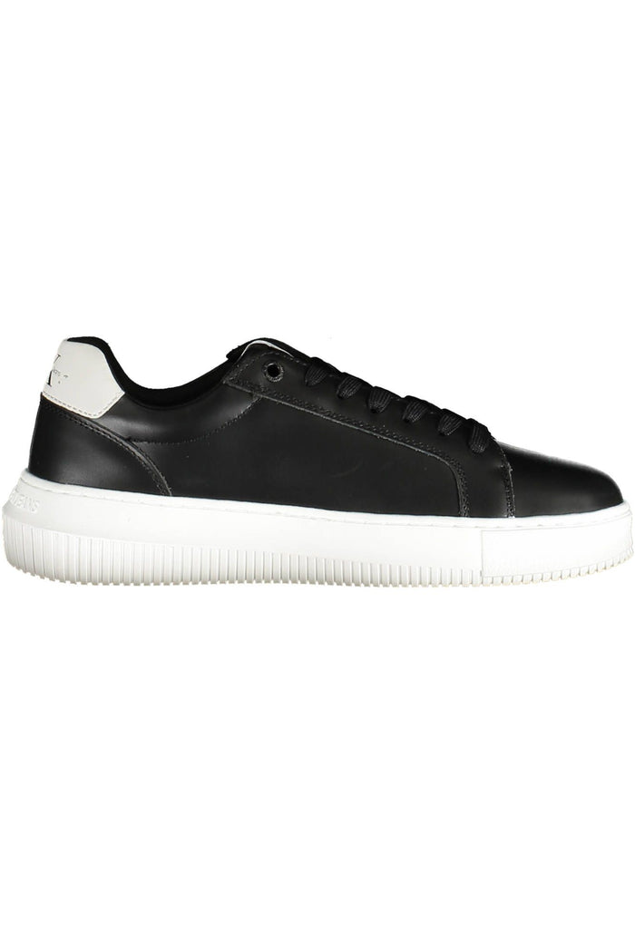 Calvin Klein Black Leather Women Sneaker