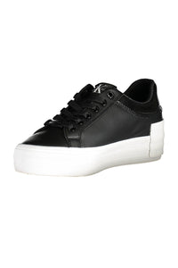 Calvin Klein Black Leather Women Sneaker