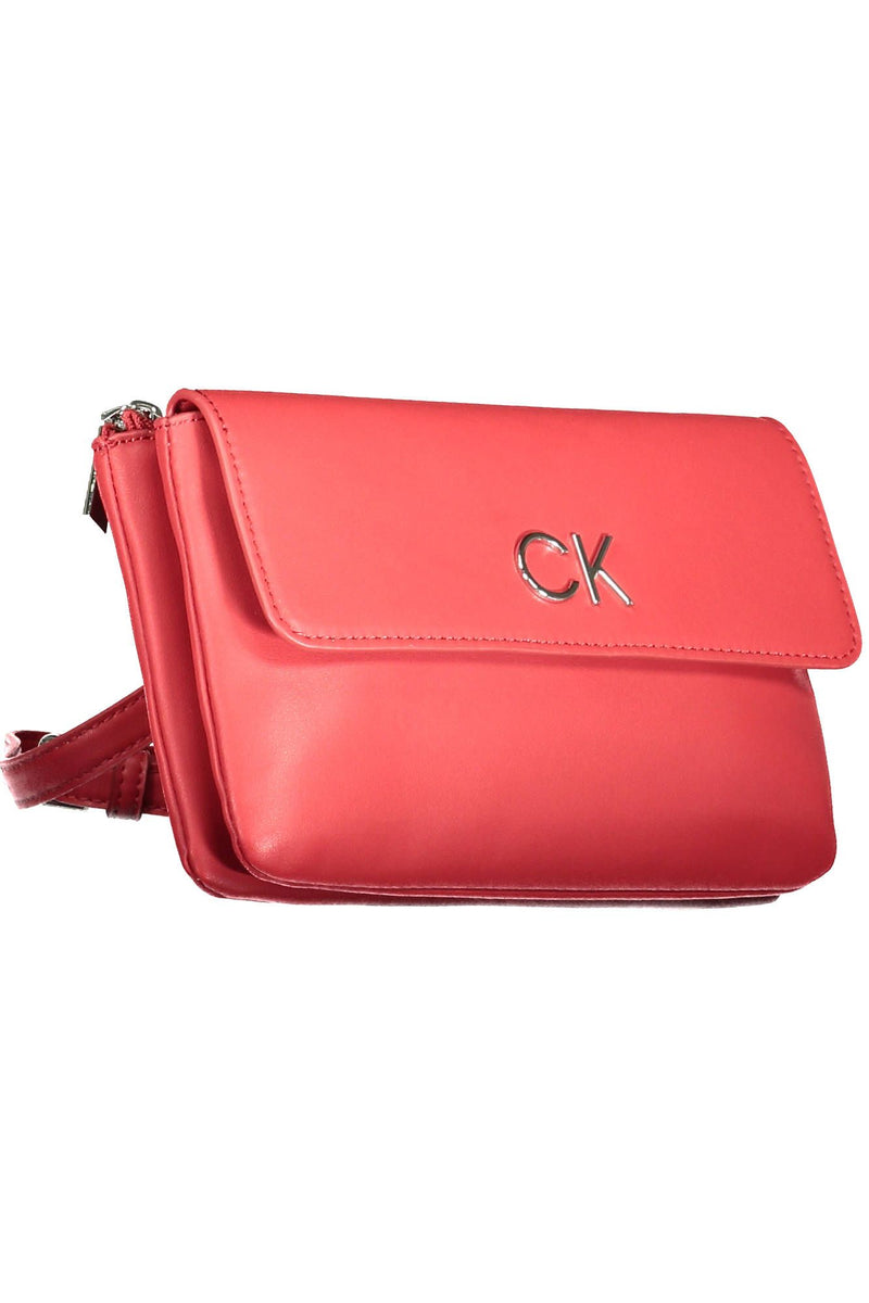 Calvin Klein Red Polyester Women Handbag