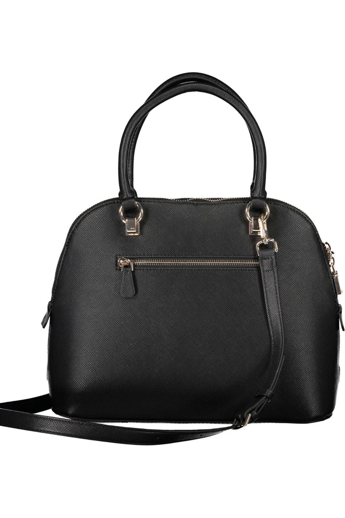 Guess Jeans Chic Black Guess Handbag with Contrasting Details