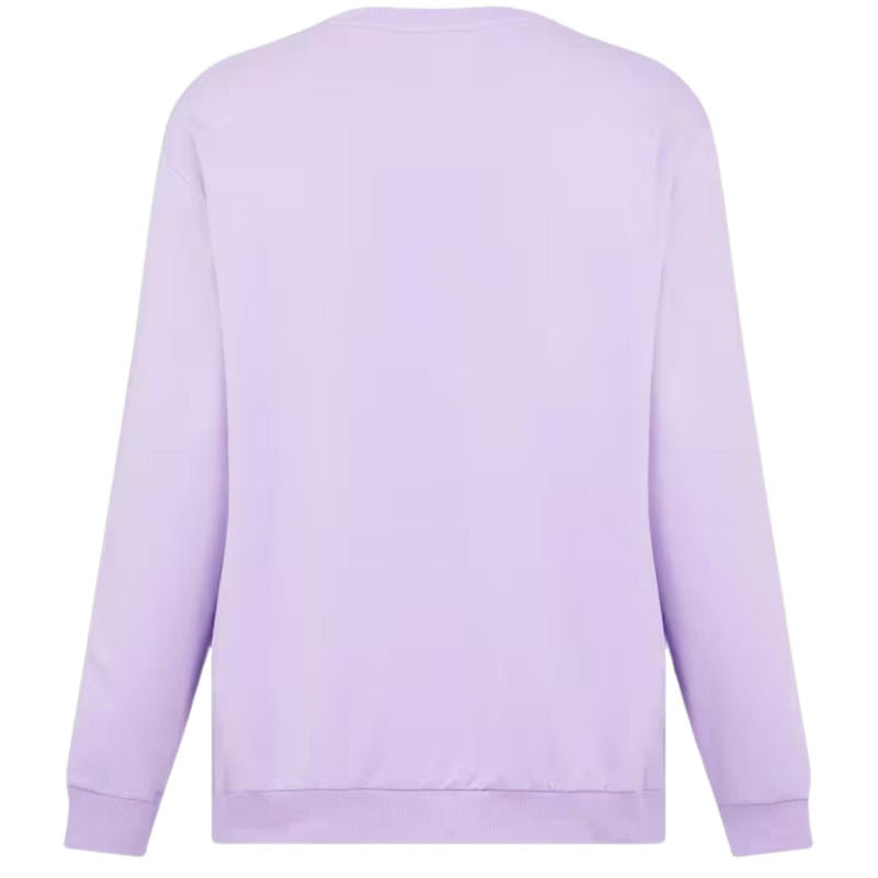 Moschino Taped Sleeve Purple Sweatshirt XS