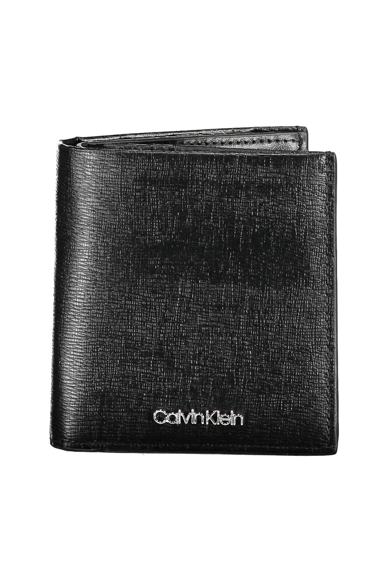 Calvin Klein Sleek Black Leather Wallet with RFID Block