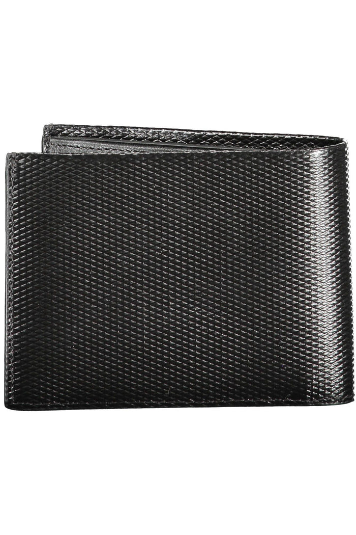 Calvin Klein Sleek Black Leather Wallet with RFID Lock