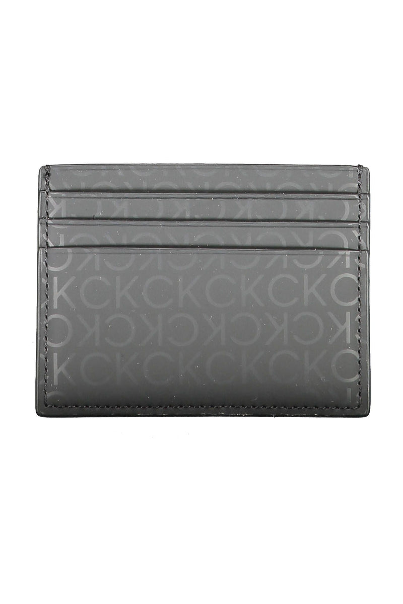 Calvin Klein Sleek Black Polyethylene Card Holder