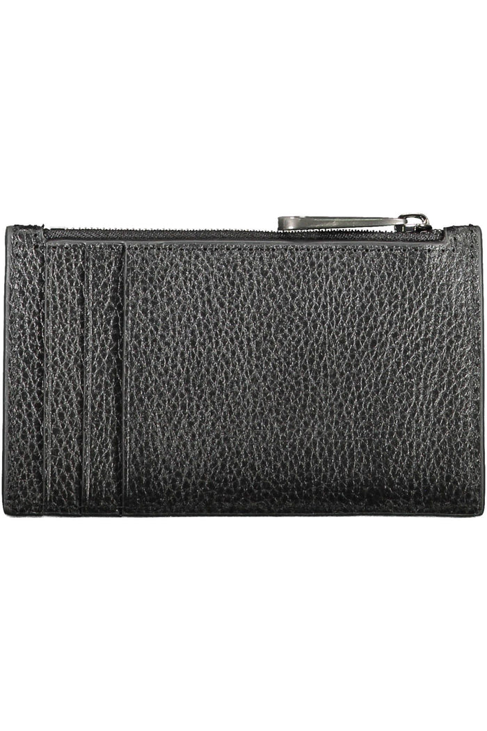 Calvin Klein Sleek Leather Card Holder with Zip Detail