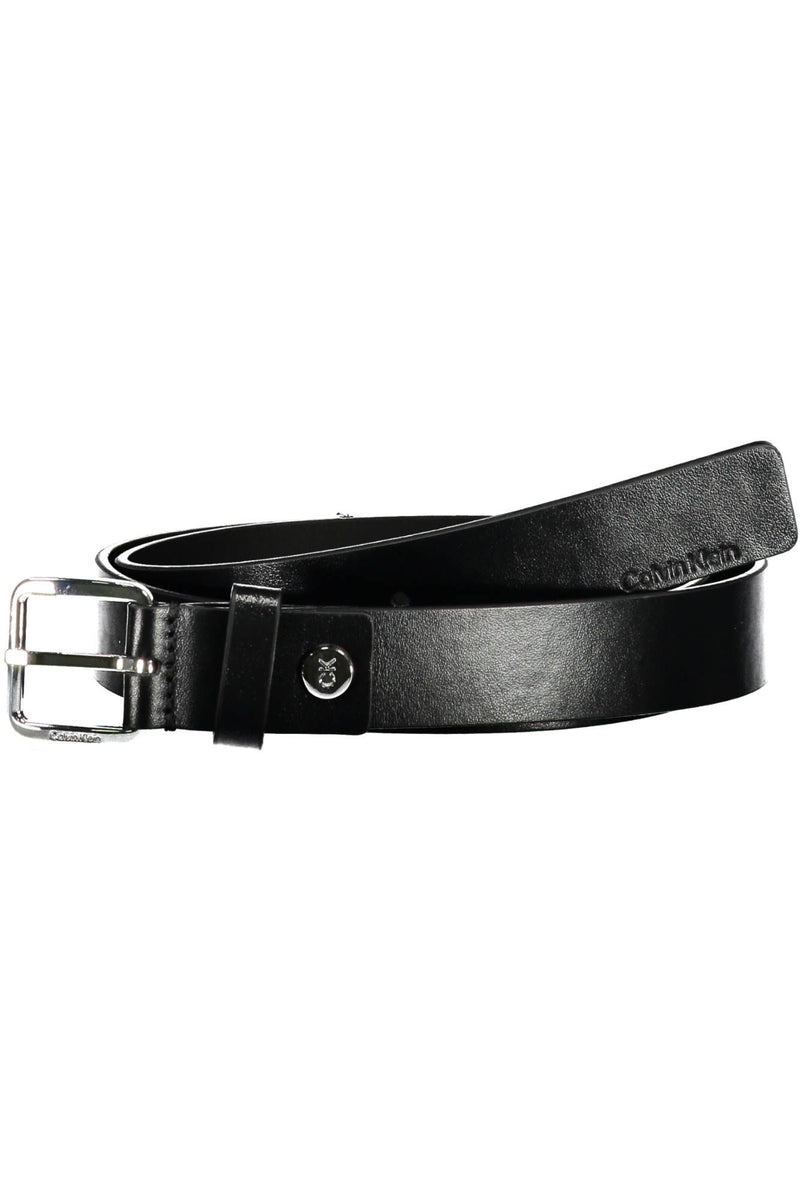 Calvin Klein Black Leather Men Belt