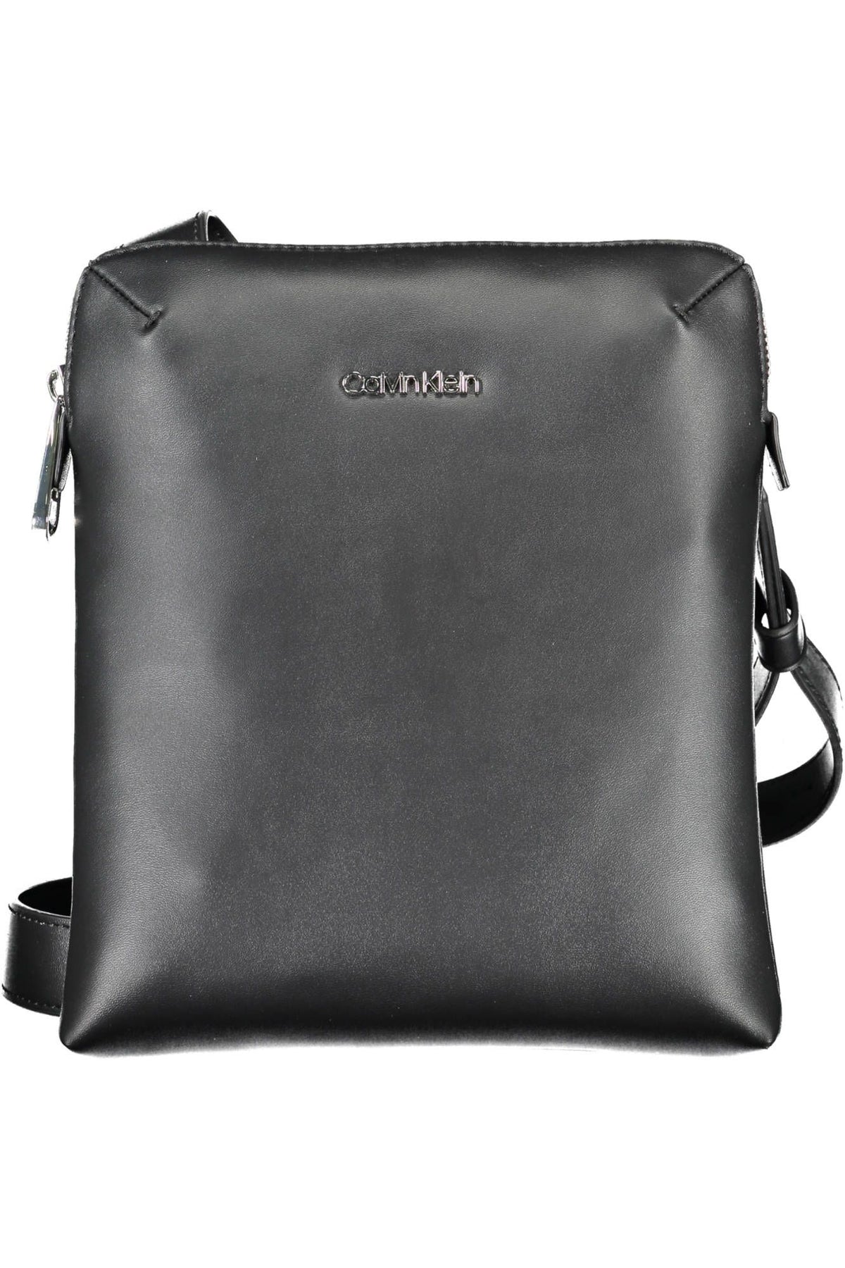 Calvin Klein Sleek Black Shoulder Bag with Recycled Materials