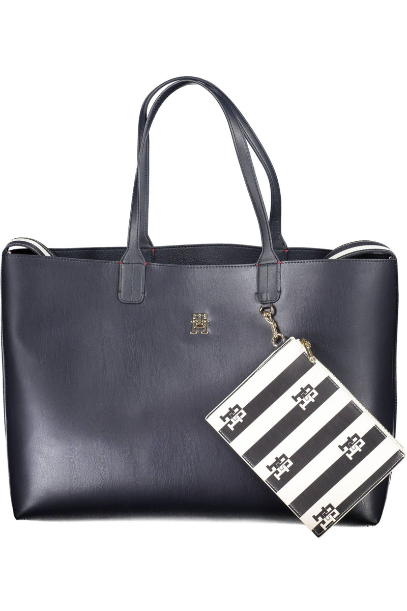 Tommy Hilfiger Elegant Blue Shoulder Bag with Pochette