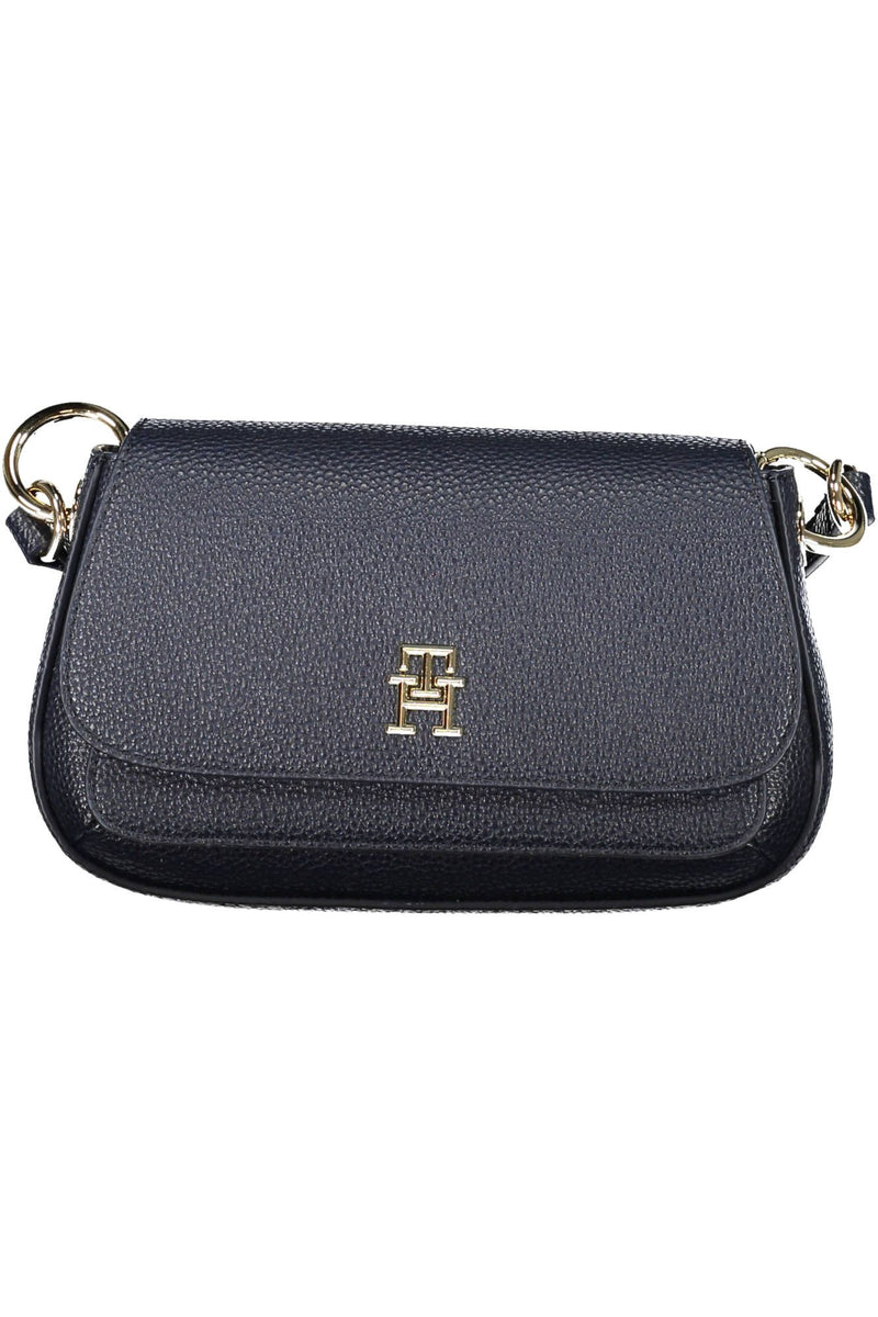 Tommy Hilfiger Chic Blue Polyurethane Shoulder Bag