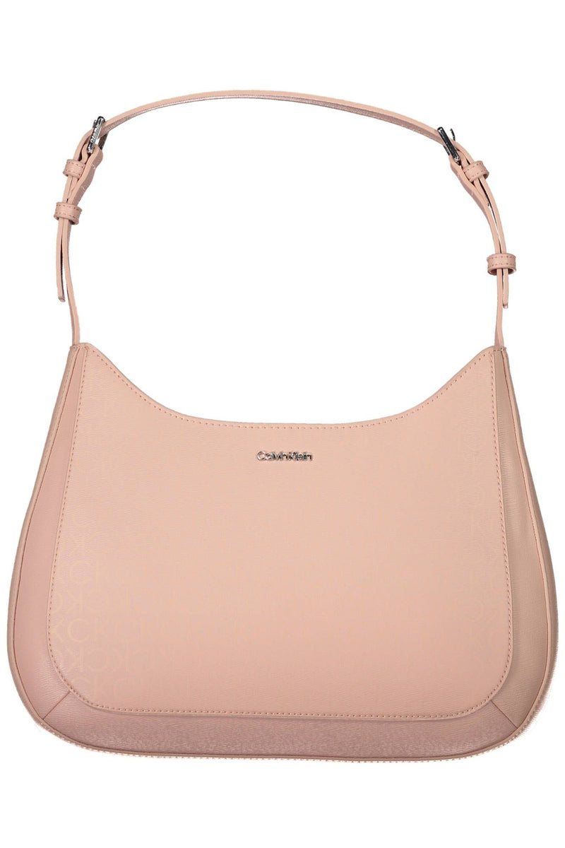 Calvin Klein Chic Pink Shoulder Bag with Contrasting Details