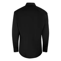 Aquascutum Plain Long Sleeve Black Shirt