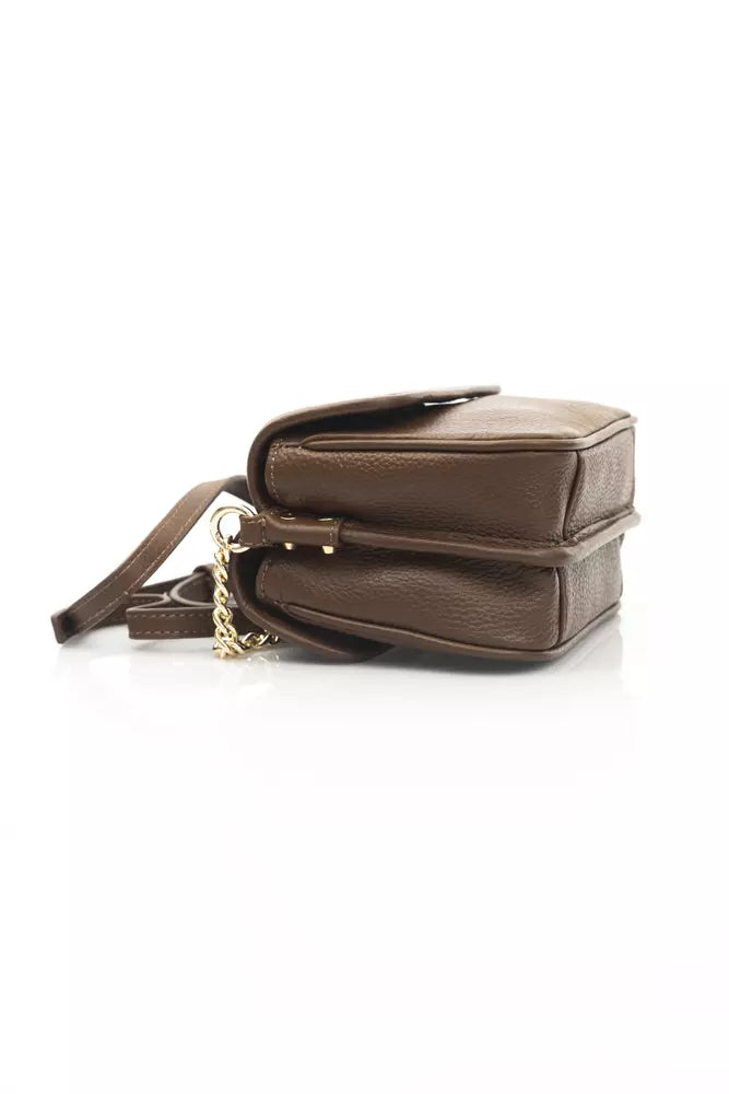 Cerruti 1881 Elegant Double Pocket Leather Crossbody Bag