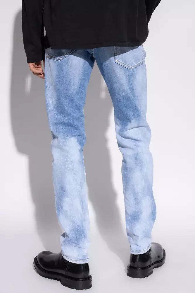 Dsquared² Cool Guy Light Blue Splatter Jeans