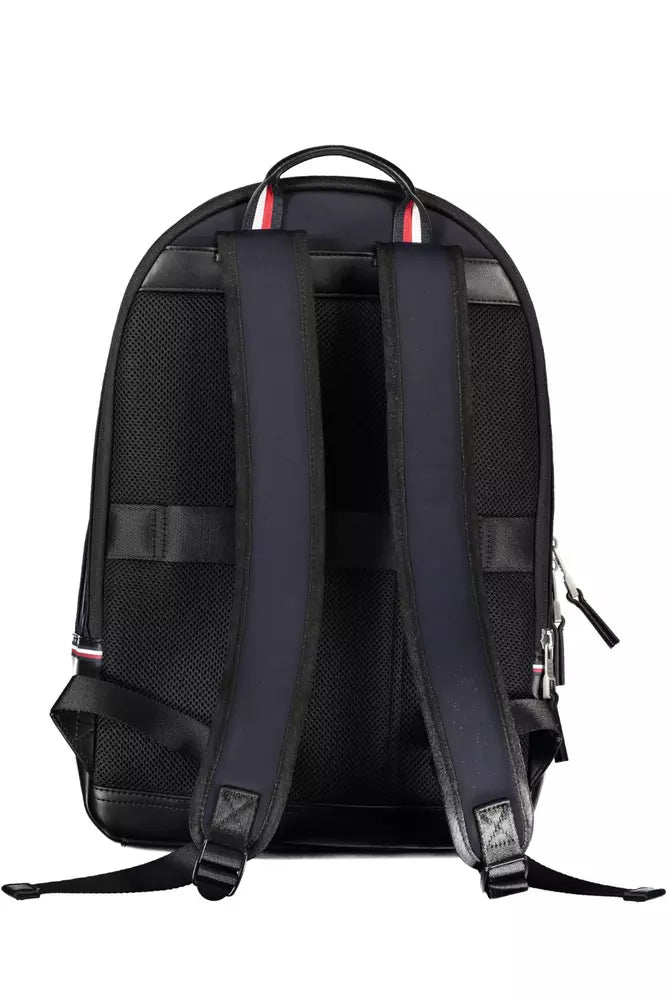 Tommy Hilfiger Elegant Blue Urban Backpack with Laptop Compartment