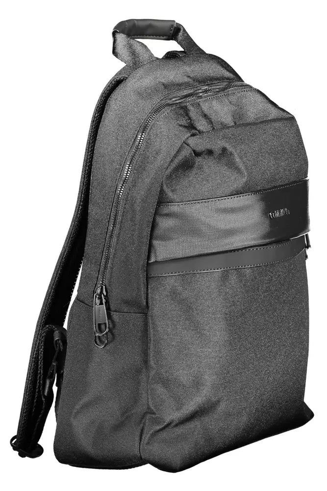 Calvin Klein Black Polyester Men Backpack