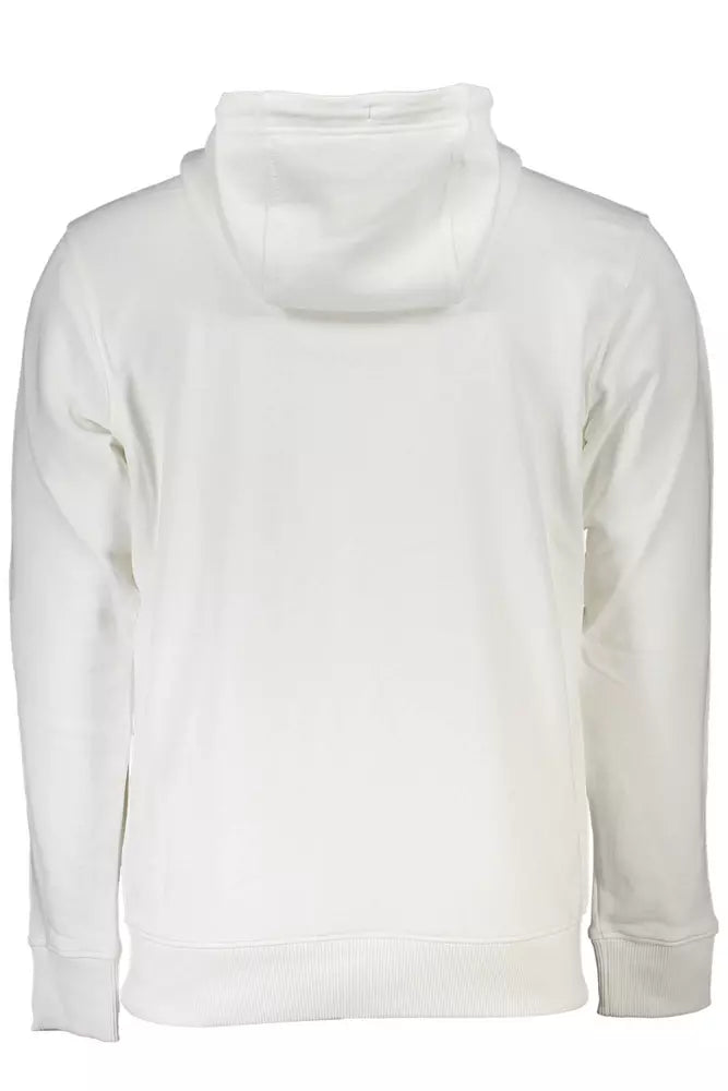 Tommy Hilfiger Chic White Hooded Sweatshirt with Statement Logo