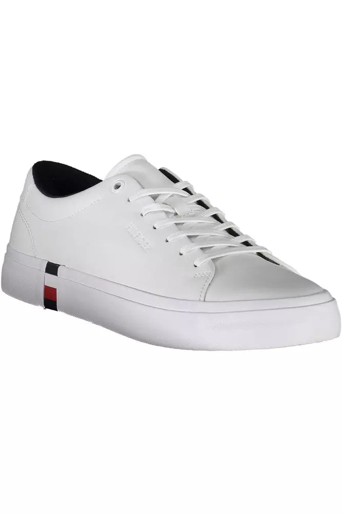 Tommy Hilfiger Eco-Chic White Sneakers with Contrasting Accents