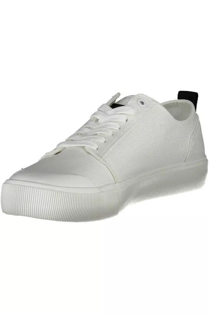 Calvin Klein Eco-Conscious White Sneakers with Logo Accents