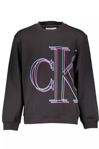 Calvin Klein Sleek Cotton Sweatshirt with Logo Print