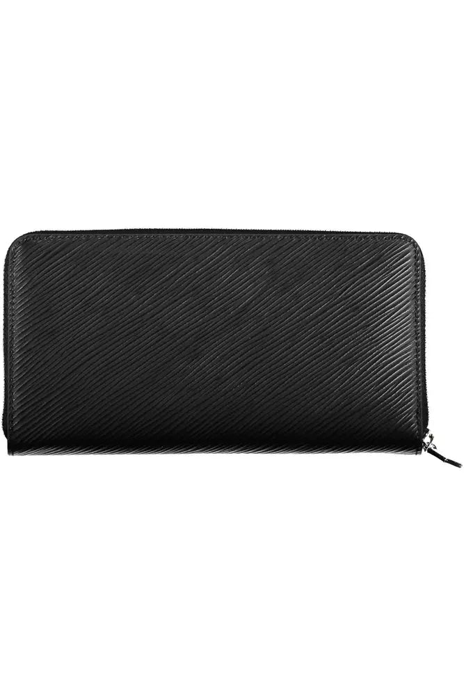 Calvin Klein Chic RFID-Safe Black Wallet with Zip Closure