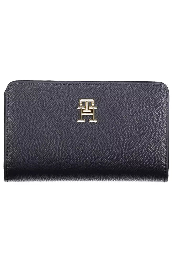 Tommy Hilfiger Elegant Blue Wallet with Multiple Compartments