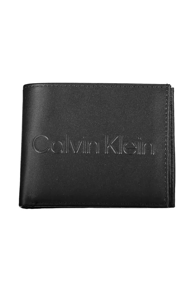 Calvin Klein Elegant Black Polyethylene Wallet with RFID Blocker