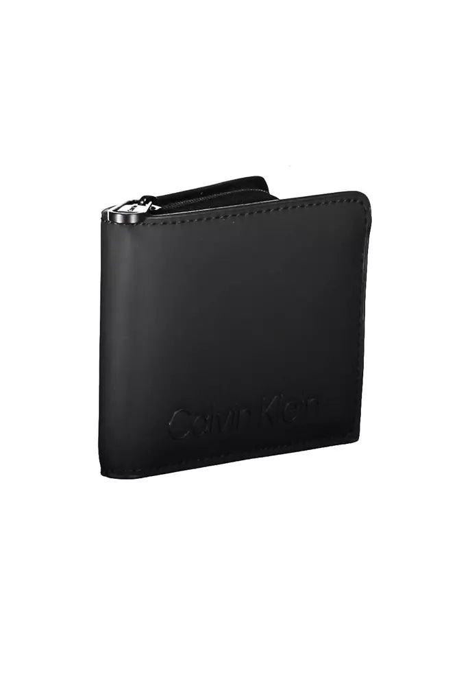 Calvin Klein Elegant Black Leather Wallet with RFID Block