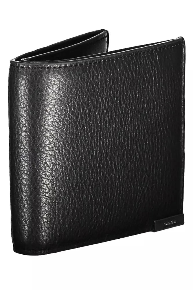 Calvin Klein Elegant Leather Bi-Fold Wallet with RFID Block