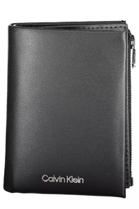 Calvin Klein Elegant Black Leather Wallet with RFID Block