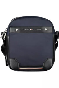 Tommy Hilfiger Sleek Blue Shoulder Bag with Contrasting Accents