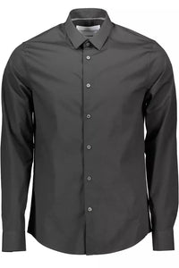 Calvin Klein Black Cotton Men Shirt