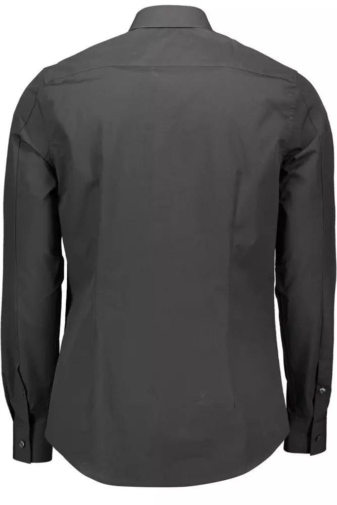 Calvin Klein Black Cotton Men Shirt