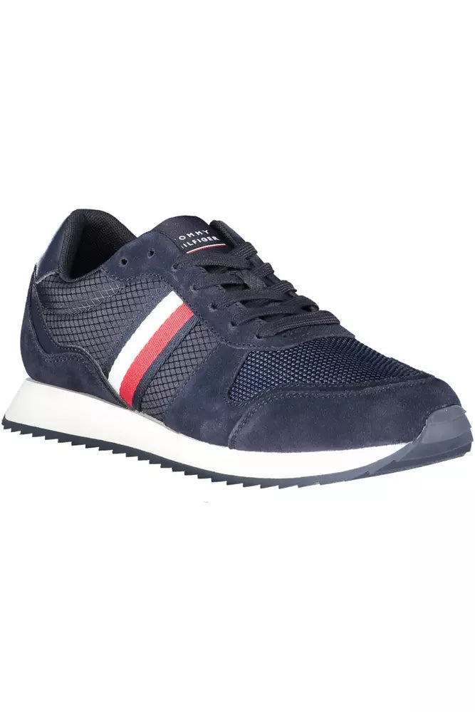 Tommy Hilfiger Eco-Conscious Blue Sneakers with Logo Detailing