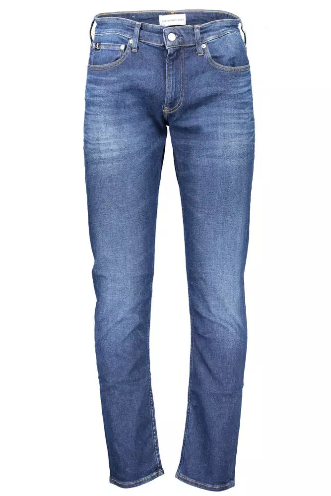 Calvin Klein Blue Cotton Men Jeans