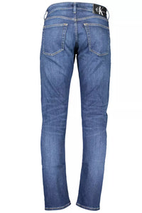 Calvin Klein Blue Cotton Men Jeans