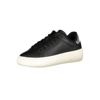 Tommy Hilfiger Black Leather Women Sneaker