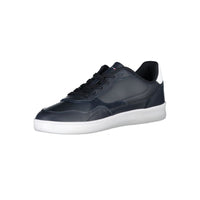 Tommy Hilfiger Sleek Blue Lace-up Sneakers with Logo Detailing