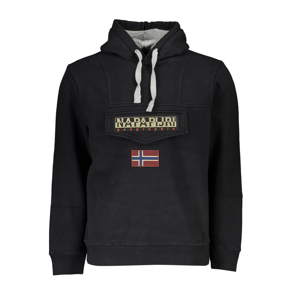 Napapijri Black Cotton Men Sweater