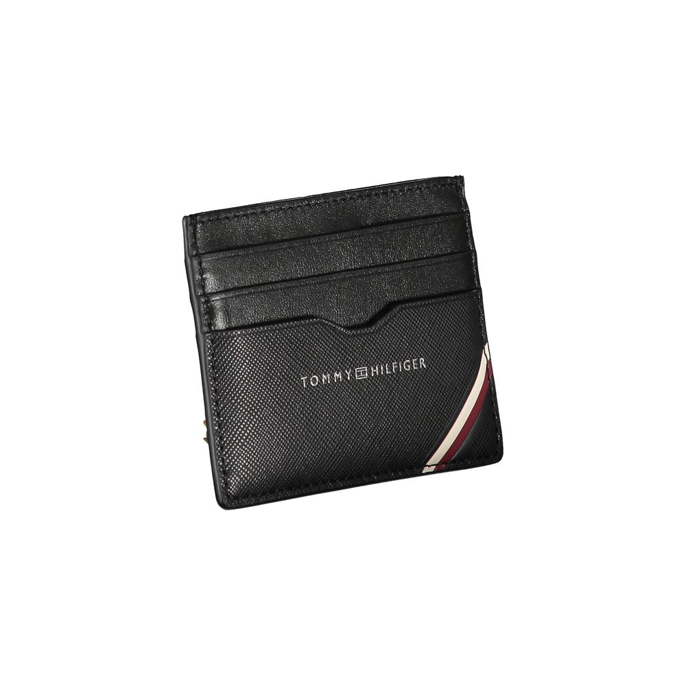 Tommy Hilfiger Black Leather Men Wallet