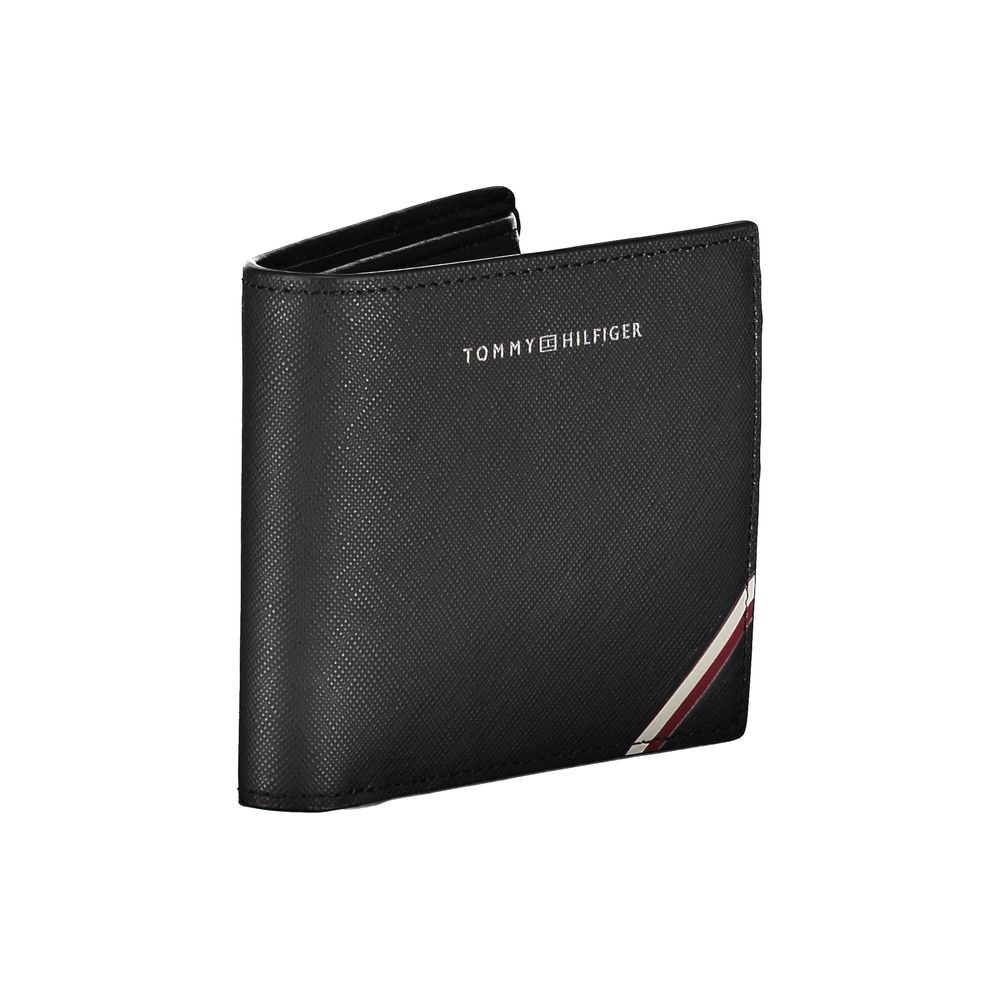 Tommy Hilfiger Black Leather Men Wallet