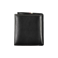 Tommy Hilfiger Elegant Black Leather Bifold Wallet