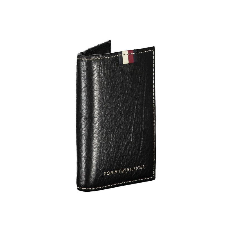 Tommy Hilfiger Elegant Leather Card Holder with Contrast Detailing