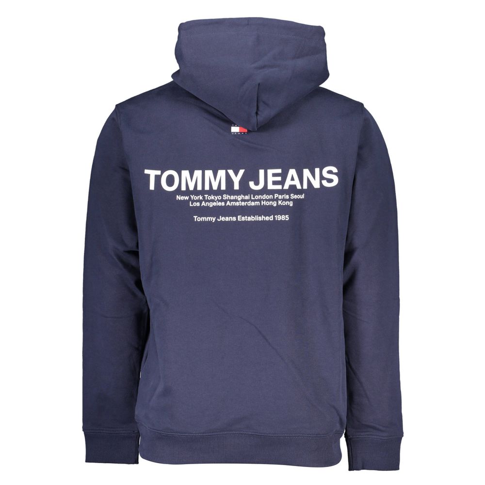 Tommy Hilfiger Sleek Blue Hooded Sweatshirt - Timeless Casual Wear